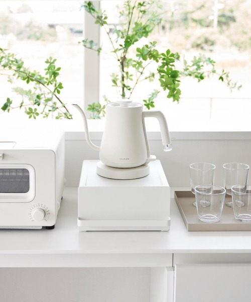 tower（タワー）の「tower(タワー)引き出し付きキッチン家電下ラック（キッチン収納・レディース・ブラック/ホワイト・ONE SIZE）」の7枚目の写真