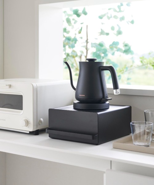 tower（タワー）の「tower(タワー)引き出し付きキッチン家電下ラック（キッチン収納・レディース・ブラック/ホワイト・ONE SIZE）」の9枚目の写真