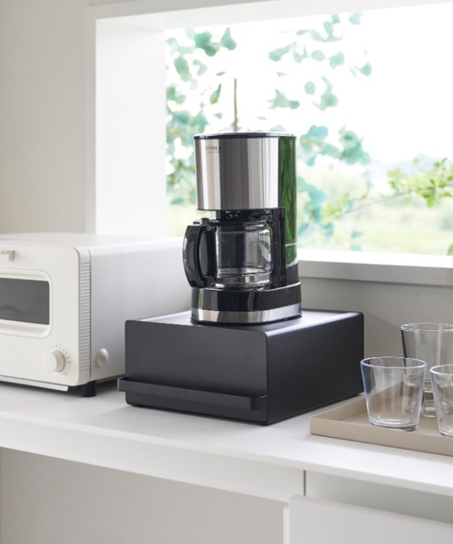 tower（タワー）の「tower(タワー)引き出し付きキッチン家電下ラック（キッチン収納・レディース・ブラック/ホワイト・ONE SIZE）」の10枚目の写真