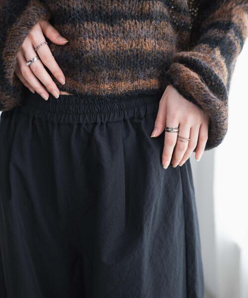 WEGO(ウィゴー)の「WEGO/イージーカーブパンツ(カーゴパンツ・レディース・ブラック/オフホワイト・MEDIUM/SMALL)」の9枚目の写真