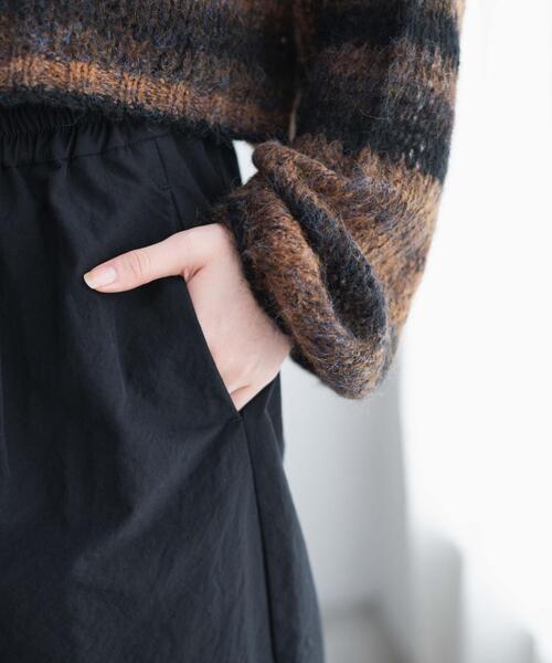 WEGO(ウィゴー)の「WEGO/イージーカーブパンツ(カーゴパンツ・レディース・ブラック/オフホワイト・MEDIUM/SMALL)」の8枚目の写真