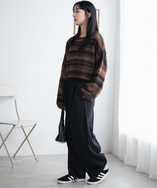 WEGO(ウィゴー)の「WEGO/イージーカーブパンツ(カーゴパンツ・レディース・ブラック/オフホワイト・MEDIUM/SMALL)」の20枚目の写真