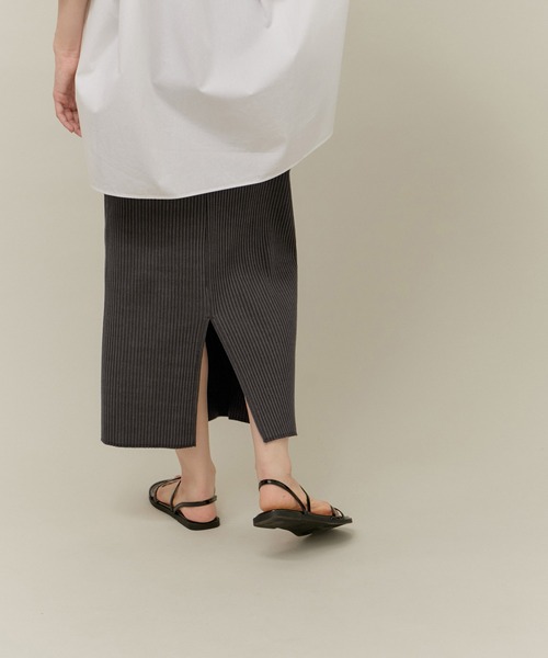 ROPE' PICNIC（ロペピクニック）の「トタンテレコIラインスカート（スカート・レディース・チャコールグレー/ブラック/キナリ・40/38）」の11枚目の写真