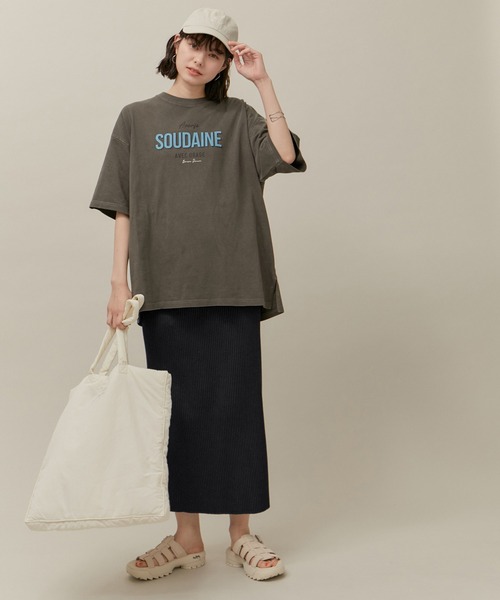 ROPE' PICNIC（ロペピクニック）の「トタンテレコIラインスカート（スカート・レディース・チャコールグレー/ブラック/キナリ・40/38）」の12枚目の写真