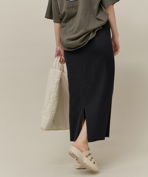 ROPE' PICNIC（ロペピクニック）の「トタンテレコIラインスカート（スカート・レディース・チャコールグレー/ブラック/キナリ・40/38）」の14枚目の写真