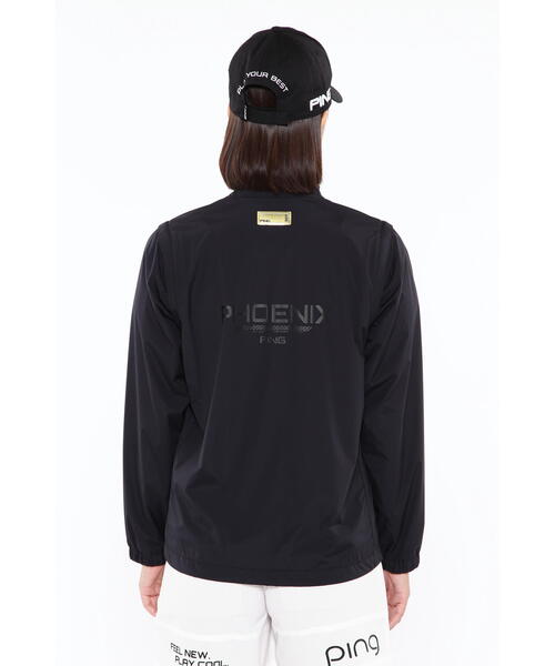 PING 高機能ドッキング　ブルゾン　レディース　LL ブラック PING（ピン）の「【PING APPAREL】バリアンテック2WAYブルゾン