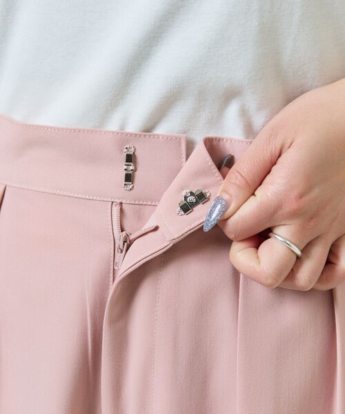 RIKA ライトグレーXS FREAK'S STORE（フリークスストア）の「限定展開 タック ワイド