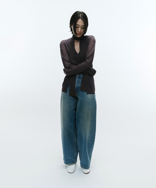 Charles Chaton(シャルルシャトン)の「sailor cardigan(カーディガン/ボレロ・レディース・ブルー/グレー系その他/ブラック・FREE)」の7枚目の写真