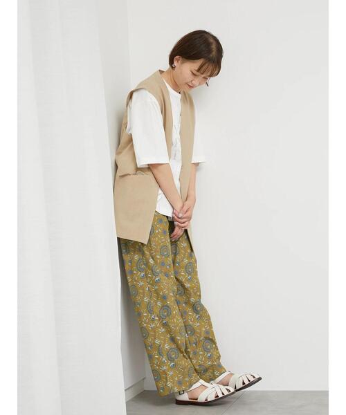 sm2rhythm(サマンサモスモスリズム)の「【撥水加工・イージーケア】カラーレスVネックジレ(ベスト・レディース・ブラック/ベージュ・F)」の10枚目の写真