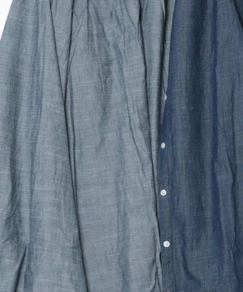 salle de bal(サルデバル)の「コート デニムエンブ デニムコート coat denim TCI(ノーカラーコート・レディース・ネイビー・FREE)」の14枚目の写真