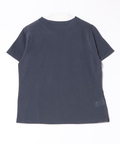 aunt lily(アントリリー)の「コットン強撚スタンドカラープルオーバー◆(Tシャツ/カットソー・レディース・ブルー/ネイビー・S/M/L/LL)」の12枚目の写真