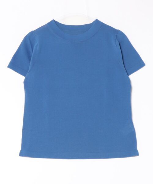 aunt lily(アントリリー)の「コットン強撚スタンドカラープルオーバー◆(Tシャツ/カットソー・レディース・ブルー/ネイビー・S/M/L/LL)」の11枚目の写真
