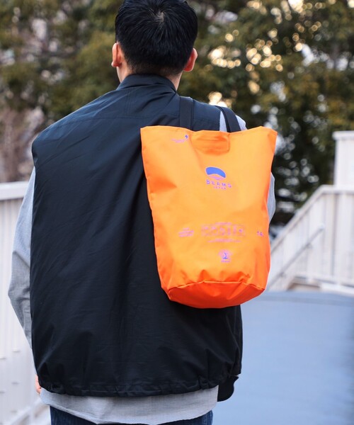 Penco(ペンコ)の「【Back to Skool】penco / 別注 バケット トートバッグ(トートバッグ・メンズ・ネイビー/オレンジ/グレー・ONE SIZE)」の3枚目の写真