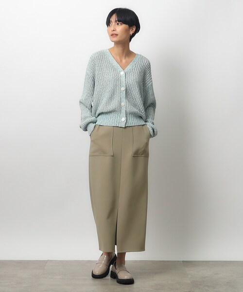 OPAQUE.CLIP（オペークドットクリップ）の「◆≪再入荷≫ ストレッチタイトスカート【洗濯機洗い可】（スカート・レディース・ライトベージュ/オリーブ/ブラック・42/40/38/36）」の20枚目の写真