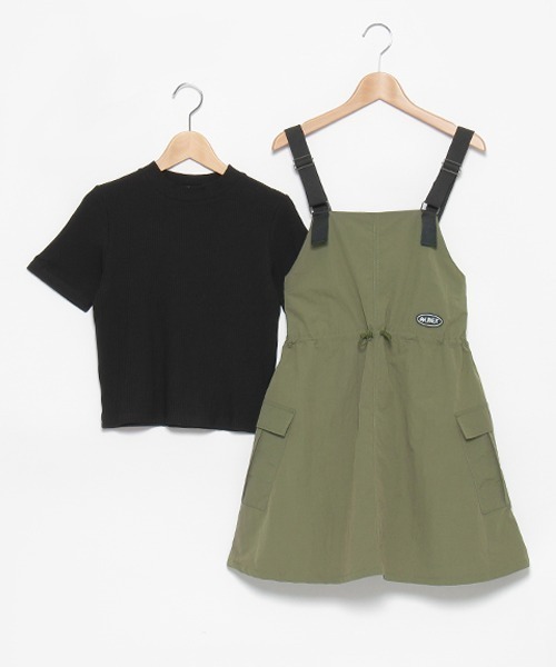 by LOVEiT(バイラビット)の「ウエストドロストジャンパースカートセット(ジャンパースカート・キッズ・ベージュ/カーキ/ブラック・120cm/130cm/140cm/150cm/160cm)」の7枚目の写真