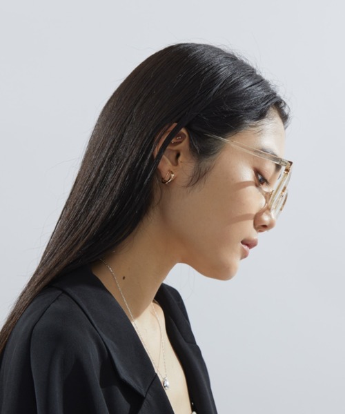 Aunt Marie's（アントマリーズ）の「クリアフレームメガネ/ＵＶカット（メガネ・レディース・グレー/ベージュ・FREE）」の16枚目の写真