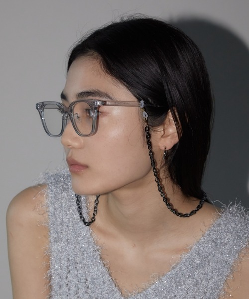 Aunt Marie's（アントマリーズ）の「クリアフレームメガネ/ＵＶカット（メガネ・レディース・グレー/ベージュ・FREE）」の11枚目の写真