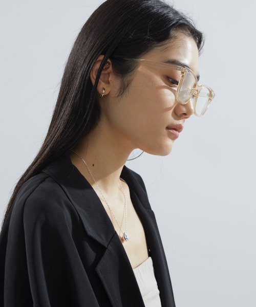 Aunt Marie's（アントマリーズ）の「クリアフレームメガネ/ＵＶカット（メガネ・レディース・グレー/ベージュ・FREE）」の21枚目の写真