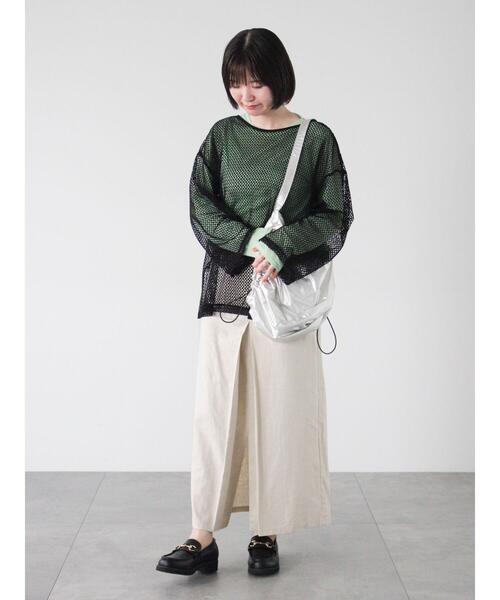 Lugnoncure（ルノンキュール）の「チンツ加工リネン混スカート（スカート・レディース・ベージュ/オフホワイト/ブラック・F）」の10枚目の写真