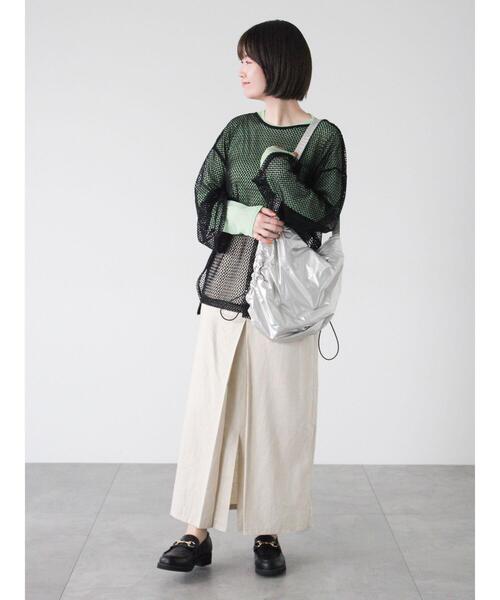 Lugnoncure（ルノンキュール）の「チンツ加工リネン混スカート（スカート・レディース・ベージュ/オフホワイト/ブラック・F）」の11枚目の写真