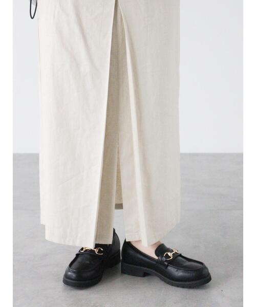 Lugnoncure（ルノンキュール）の「チンツ加工リネン混スカート（スカート・レディース・ベージュ/オフホワイト/ブラック・F）」の17枚目の写真