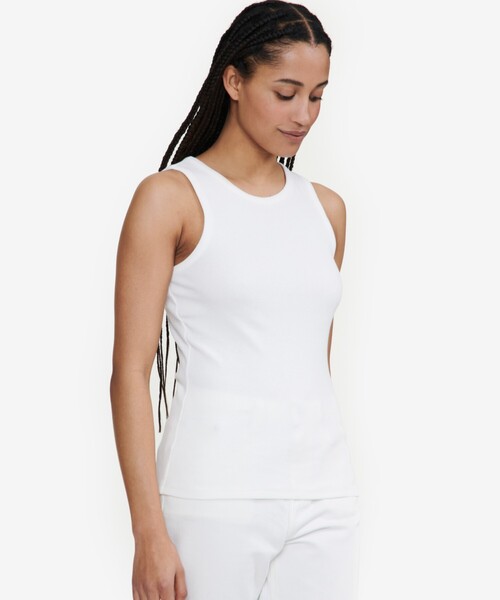 AIGLE（エーグル）の「リブタンクトップ（タンクトップ・レディース・ホワイト/ブラック・XS/S/M/L）」の9枚目の写真