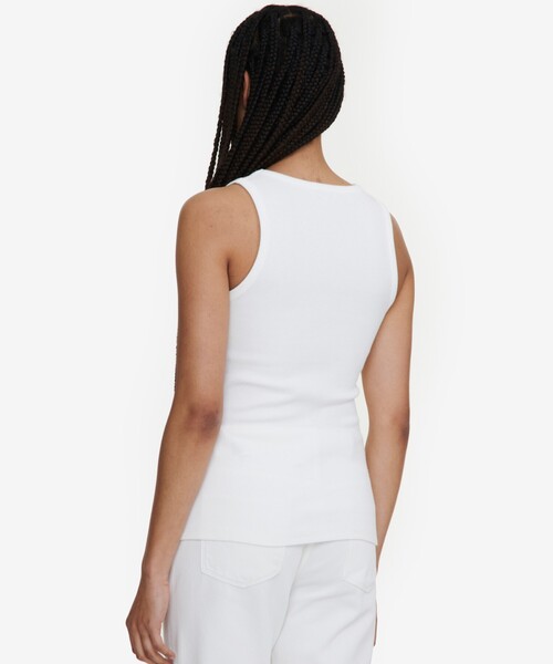 AIGLE（エーグル）の「リブタンクトップ（タンクトップ・レディース・ホワイト/ブラック・XS/S/M/L）」の7枚目の写真