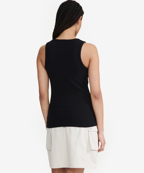 AIGLE（エーグル）の「リブタンクトップ（タンクトップ・レディース・ホワイト/ブラック・XS/S/M/L）」の4枚目の写真