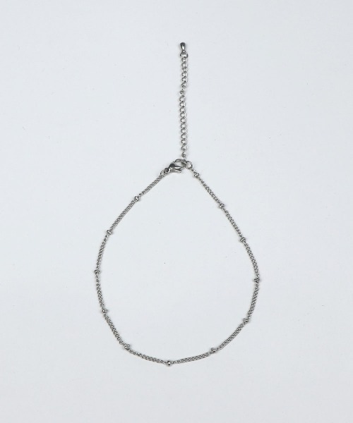 CEMONEMO（セモネモ）の「【金属アレルギー対応】 ボールチェーン アンクレット / サージカルステンレス 316L（アンクレット・レディース・ピンクゴールド/ゴールド/シルバー・FREE）」の5枚目の写真