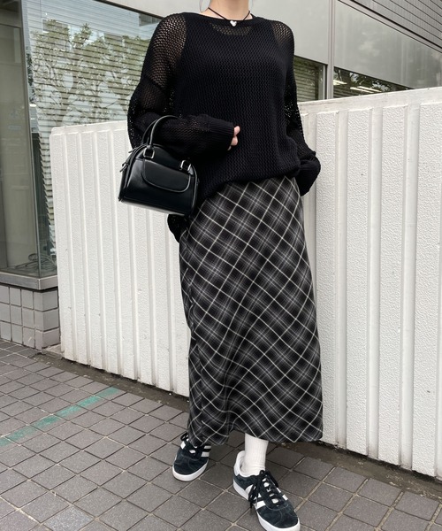 WEGO（ウィゴー）の「WEGO/メッシュニットBIGプルオーバー（ニット/セーター・レディース・オフホワイト/カーキ/ブラック・FREE）」の15枚目の写真