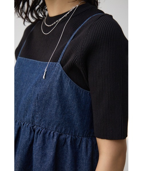 AZUL by moussy(アズールバイマウジー)の「バックオープンキャミブラウス(タンクトップ・レディース・ブラック/ブルー・FREE)」の22枚目の写真