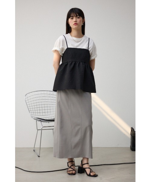 AZUL by moussy(アズールバイマウジー)の「バックオープンキャミブラウス(タンクトップ・レディース・ブラック/ブルー・FREE)」の5枚目の写真