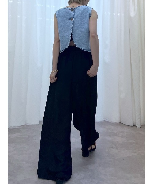 「BLACK BY MOUSSY」 ベスト FREE ブラウン レディース BLACK BY MOUSSY 「BLACK MOUSSY」 ニットベスト FREE