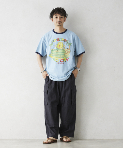 ARMY TWILL（アーミーツイル）の「ARMY TWILL / アーミーツイル 別注 綿/麻 スラブカーゴパンツ（カーゴパンツ・メンズ・ブラック/ホワイト/グリーン・MEDIUM/LARGE）」の5枚目の写真