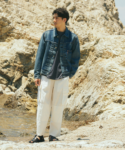 ARMY TWILL（アーミーツイル）の「ARMY TWILL / アーミーツイル 別注 綿/麻 スラブカーゴパンツ（カーゴパンツ・メンズ・ブラック/ホワイト/グリーン・MEDIUM/LARGE）」の6枚目の写真