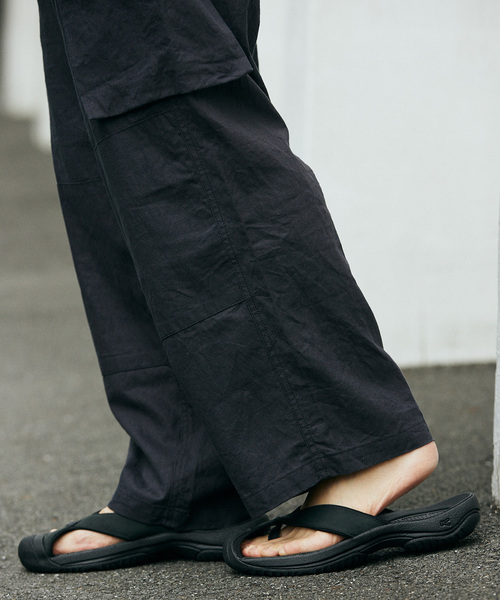 ARMY TWILL（アーミーツイル）の「ARMY TWILL / アーミーツイル 別注 綿/麻 スラブカーゴパンツ（カーゴパンツ・メンズ・ブラック/ホワイト/グリーン・MEDIUM/LARGE）」の18枚目の写真