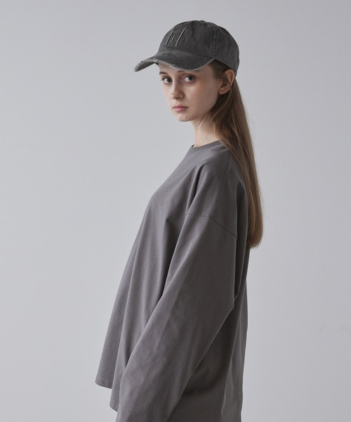 unsually ダメージ加工 グレーキャップ unsually ダメージ加工 グレーキャップ - メルカリ