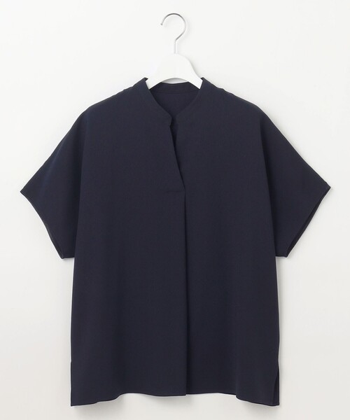 23区 S(ニジュウサンクチイサイサイズ)の「【洗える】ストレッチジョーゼット フレンチスリーブ カットソー(Tシャツ/カットソー・レディース・ブラック系/ベージュ系/ネイビー系・32)」の15枚目の写真