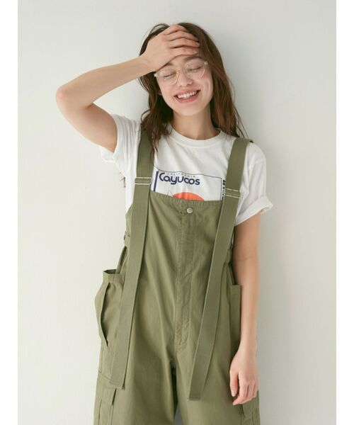 Ungrid（アングリッド）の「ミリタリーサロペット（サロペット/オーバーオール・レディース・ベージュ/カーキ・FREE）」の22枚目の写真