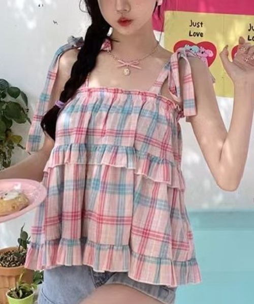 セール】新色展開/ストライプ キャミソール（キャミソール