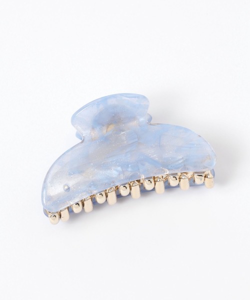 LAKOLE（ラコレ）の「マーブルラメバンスクリップ / 115833（バレッタ/ヘアクリップ・レディース・ブラック/ライトブルー/オレンジ/グレー/パープル・FREE）」の4枚目の写真