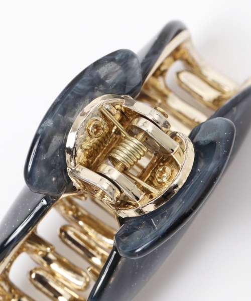 LAKOLE（ラコレ）の「マーブルラメバンスクリップ / 115833（バレッタ/ヘアクリップ・レディース・ブラック/ライトブルー/オレンジ/グレー/パープル・FREE）」の7枚目の写真