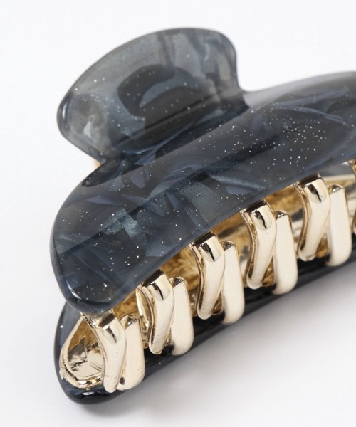 LAKOLE（ラコレ）の「マーブルラメバンスクリップ / 115833（バレッタ/ヘアクリップ・レディース・ブラック/ライトブルー/オレンジ/グレー/パープル・FREE）」の8枚目の写真