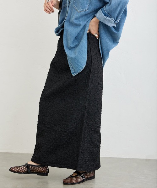 JOURNAL STANDARD(ジャーナルスタンダード)の「シャーリングタイトスカート(スカート・レディース・ブラック・FREE)」の7枚目の写真