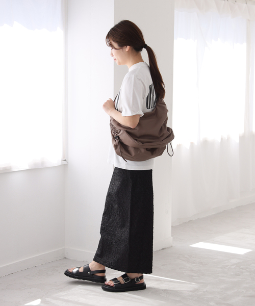 JOURNAL STANDARD(ジャーナルスタンダード)の「シャーリングタイトスカート(スカート・レディース・ブラック・FREE)」の9枚目の写真