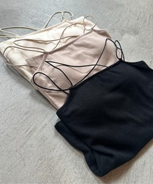 smooth double strap cami / スムースダブルストラップキャミ