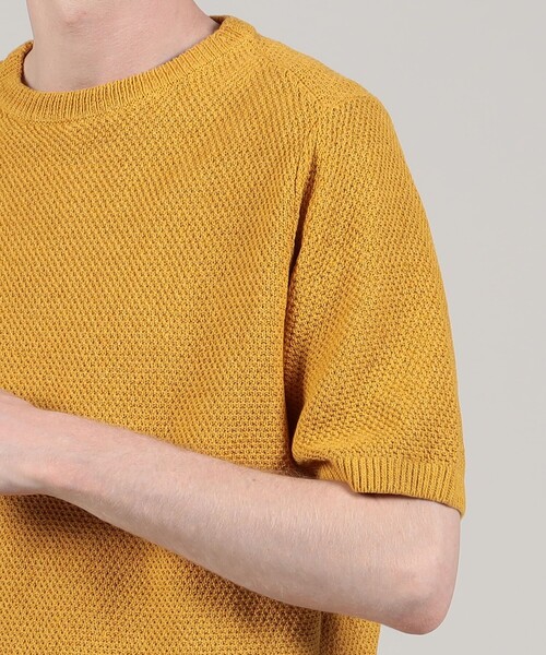 TOMORROWLAND (トゥモローランド)の「TOMORROWLAND TRICOT コットンリネン クルーネックプルオーバー(ニット/セーター・メンズ・イエロー/ダークブルー/ホワイト/グリーン/ブラック/グレー・L/S/M)」の12枚目の写真