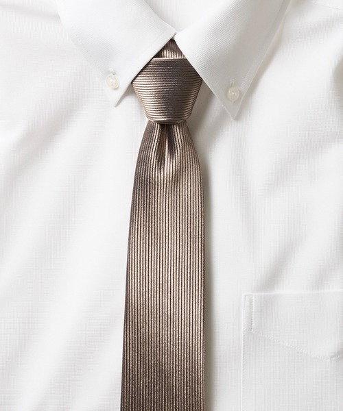 TETE HOMME（テットオム）の「バーティカルシルクネクタイ（ネクタイ・メンズ・ベージュ/ネイビー/ブルー系1/パープル/シルバーグレー/ブラウン/ブルー系3/グレー/ブルー系2/ブラック・FREE）」の6枚目の写真