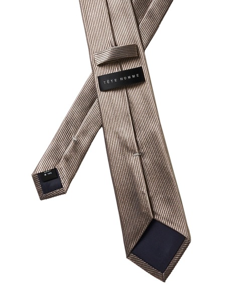 TETE HOMME（テットオム）の「バーティカルシルクネクタイ（ネクタイ・メンズ・ベージュ/ネイビー/ブルー系1/パープル/シルバーグレー/ブラウン/ブルー系3/グレー/ブルー系2/ブラック・FREE）」の20枚目の写真