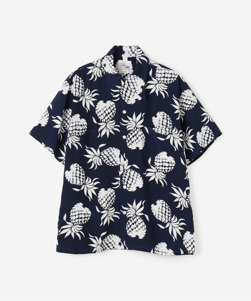 Duke Kahanamoku ハワイアンシャツ パイナップル DUKE KAHANAMOKU（デュークカハナモク） 】 コットンリネン
